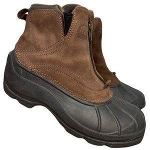 Sorel Coldpack Brown Thinsulate Barn Front Zip Winter Boots